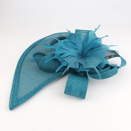 Image of DRESHOW Women Fascinator Hats Tea Party Hat Vintage Pillbox Hat Headband for Cocktail