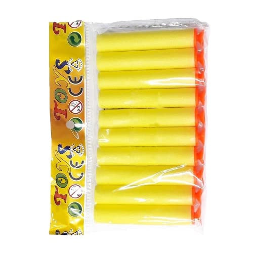 Refil Munição Dardos Com Ventosas 10 Unidades (Amarelo)