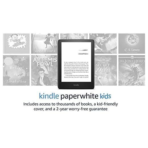 Kindle Paperwhite Kids (8 GB) – Made for reading - access thousands of books with Amazon Kids+, 2-year worry-free guarantee