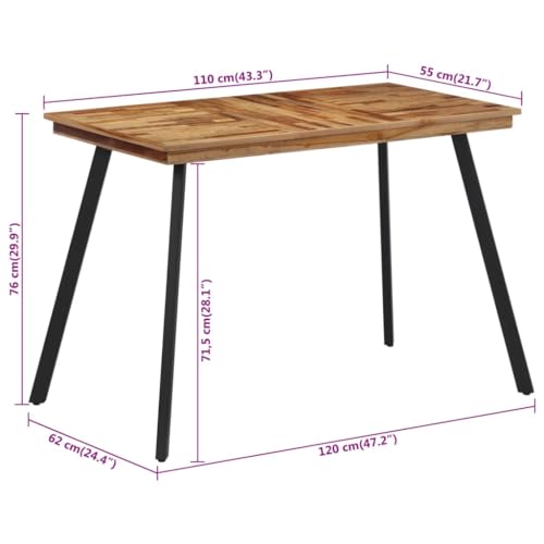 Table à manger pour appartement compact : le teck moderne et convivial - 3