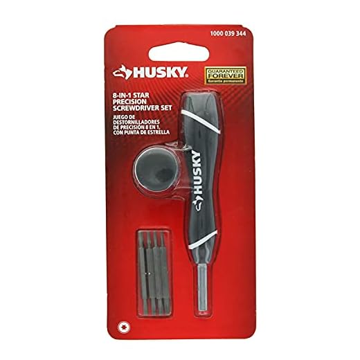 Husky 1000 039 344 8-in-1 Star Precision Screwdriver Set