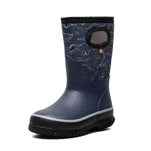 Image of BOGS Grasp Kids Waterproof Rain Boots, Insulated Winter Snow Boots | Winter Boots, for Rain, Snow & Mud with Easy Pull-On Handles for Toddlers, Boys & Girls, All-Weather Protection