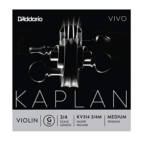 D�Addario Kaplan Vivo Violin G String, 3/4 Scale, Medium Tension, KV314 3/4M