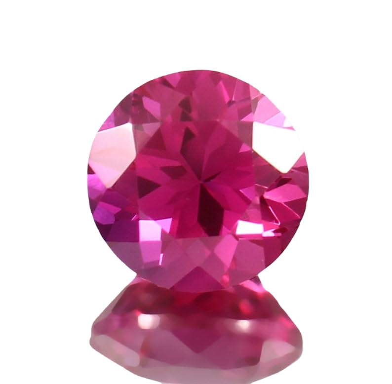 Tourmaline Rubellite naturelle ronde de 9mm pour création de bijoux DIY