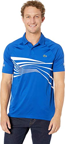 Lacoste Men's Sport Novak Djokovic Short Sleeve Ultra Dry Graphic Polo