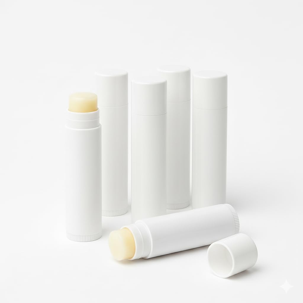 Petroleum-Free Fragrance-Free Lip Balm Bulk 50 Pack - For Nursing Homes, Senior Centers, Healthcare Facilities - Unflavored Sensitive Skin - Made in USA