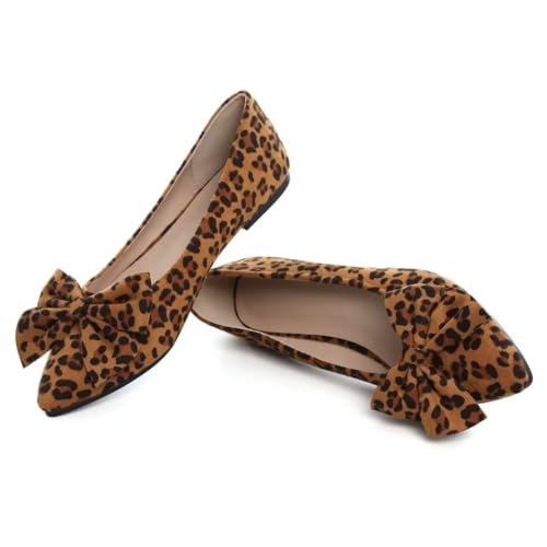 Image of Stunner Womens Flats Fashion Pointed Toe Bowknot Ballet Flats Cute Slip On Dress Flats Comfortable Party Wedding Flats2