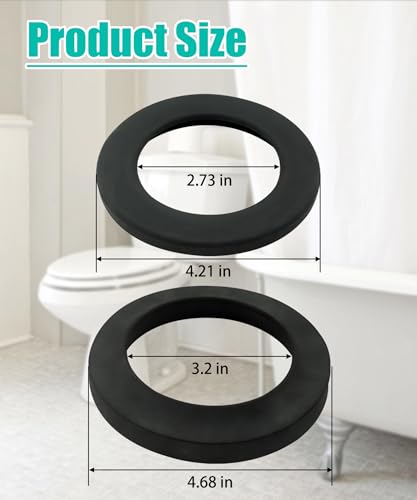 Image of 2PCS Thetfords 42141 Waste Ball Seal Kit Replacement for Aqua Magic Style Plus, Style II and Residence RV Toilet Parts