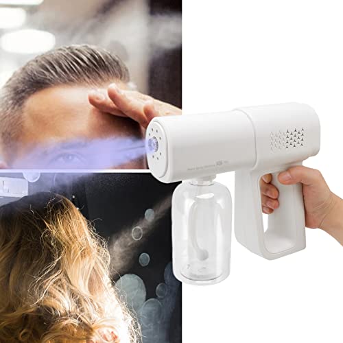 Handheld Hair Steamer, 380ml Portable Hair Steamer Machine Wireless 2000mAh Rechargeable Hairdressing Sprayer Steam Portable Handheld Spray Airbrush Spray for Skin and Hair Care