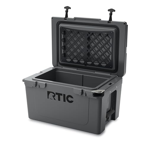 Image of RTIC Ultra-Tough Cooler Hard Insulated Portable Ice Chest Box for Beach, Drink, Beverage, Camping, Picnic, Fishing, Boat, Barbecue