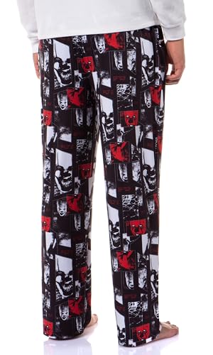 IT The Movie Men's Pennywise The Clown Closeups Print Adult Sleep Lounge Pajama Pants4