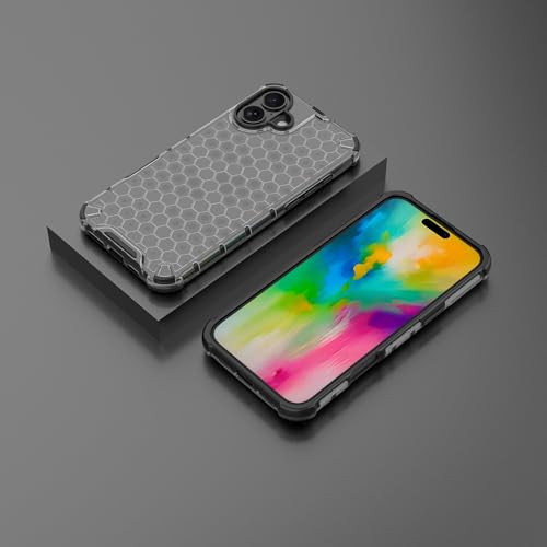 Image of Glasgow Back Case Cover Compatible with [ Apple iPhone 16 Plus ] (Stylish Design) - Black
