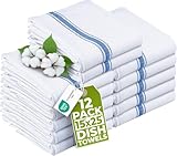Utopia Towels Blue Dish Towels [12 Pack - 15 x...