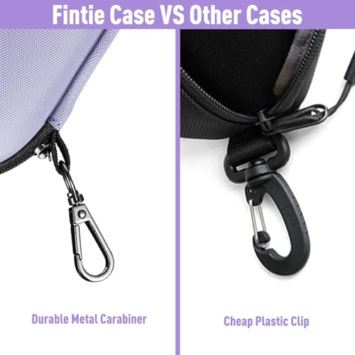 Image of FINTIE Sunglasses Case, Hard EVA Shell Shockproof Sport Glasses Case with Metal Carabiner Travel Zipper Eyeglasses Holder
