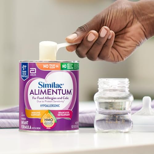 Image of Similac Alimentum With 2'-FL HMO Hypoallergenic Infant Formula, for Food Allergies and Colic Due to Protein Sensitivity, Baby Formula Powder, 12.1-oz Can, Pack of 6