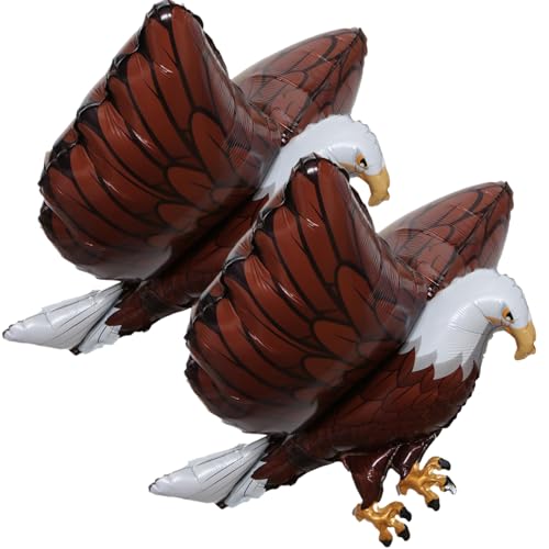 2pcs 3d globos de águila inflable 33x27 pulgadas grandes globos de águila americana para el día de la independencia fiesta patriótica para niños decoraciones de baby shower