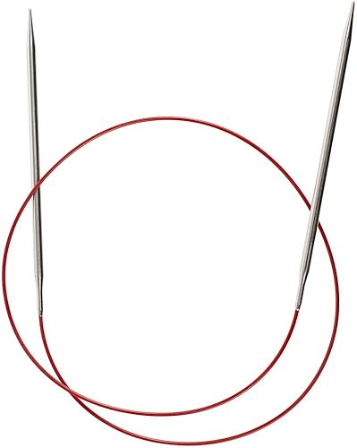 Miniatura 3 de ChiaoGoo Agujas de tejer circulares de 32 pulgadas (81 cm) (acero inoxidable), color rojo