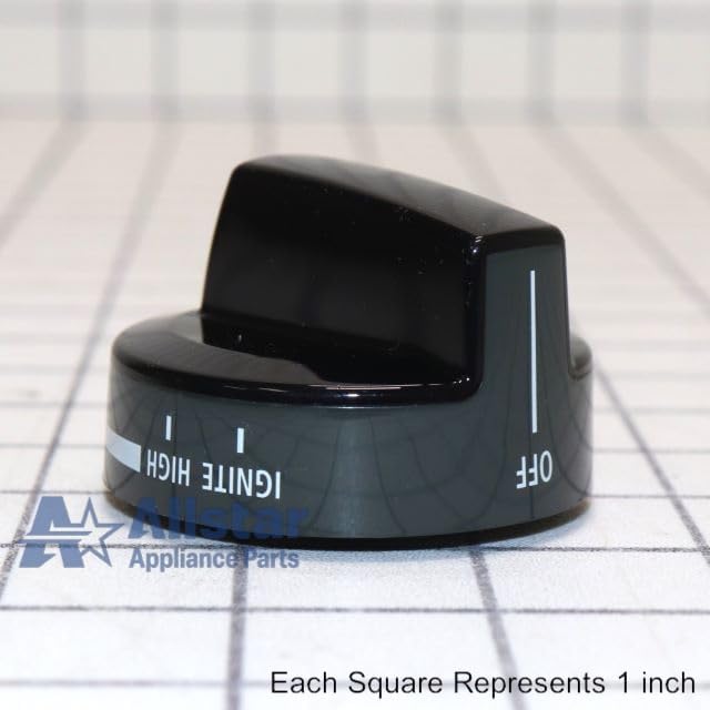 Allstar Appliance Parts WPW10160649 Range Burner Control Knob (Black)