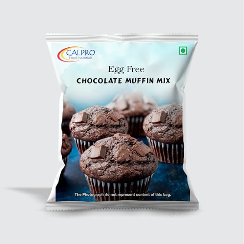 Image of Egg Free Chocolate Muffin Mix: Instant Premix for Baking | Richness In Mouth, Soft And Favourite, Buttery Flavour ! Melt-In-Mouth -100% Vegetarian ! Muffin Mix -1KG