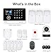 Home Alarm System with Camera, 23 Pieces Wireless WiFi/GSM SMS Home Security System with Motion Detector, 120dB Alarm Siren, Remote Control, Doorbell Button and SOS Button for Villa,Warehouse