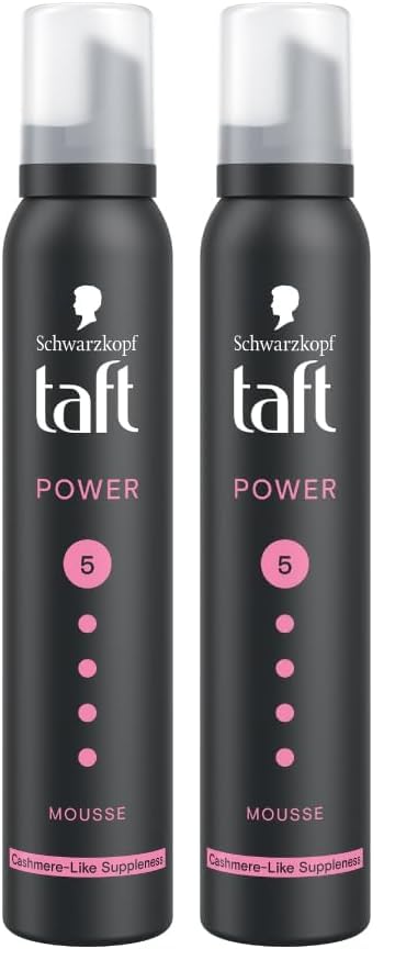 Schwarzkopf TAFT Power Hold 5 Hair Mousse, Lasts 24 Hours, Cashmere-Like Softness, With No Stickiness, Heat Protection, Silicone Free, Lightweight Styler To Controls Frizz And Provides Shine, 200Ml-image-46