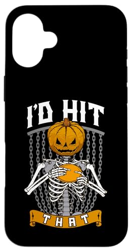 �n���E�B���f�B�X�N�S���t I'd Hit That Funny Pumpkin Skeleton �X�}�z�P�[�X iPhone 16 Plus �p