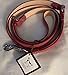 Red Leather with Red Silver Hardware Size Small Dog Leash