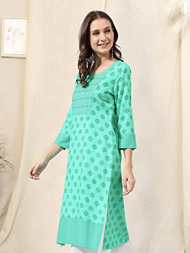 Image of MIRCHI FASHION Women's Straight Fit Rayon Printed Kurti
