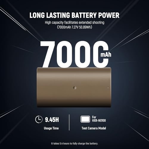 Image of NEEWER NP-F750 7000mAh Replacement Battery, 5.4Hrs Full Charge Time with USB Type C Port /Cable, Rechargeable Camera Camcorder Video Light Monitor Battery for Sony NP-F550 F750 F950 F970