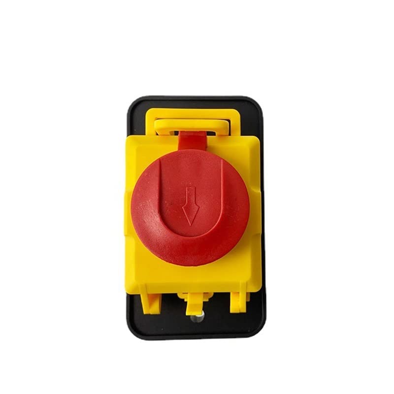 Electromagnetic Switch Starter 10 Pin On Off 15A 400V Reset Button with BCover Lock BYCZ5-A 1Pcs