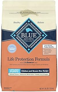 Blue Buffalo Life Protection Formula Natural Puppy Large Breed Dry Dog Food, Chicken and Brown Rice 30-lb