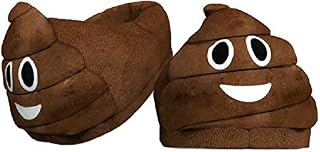Yuchen Poop Emoji Gift Slippers for Men and Women Plush Slippers Super Soft Winter Slippers