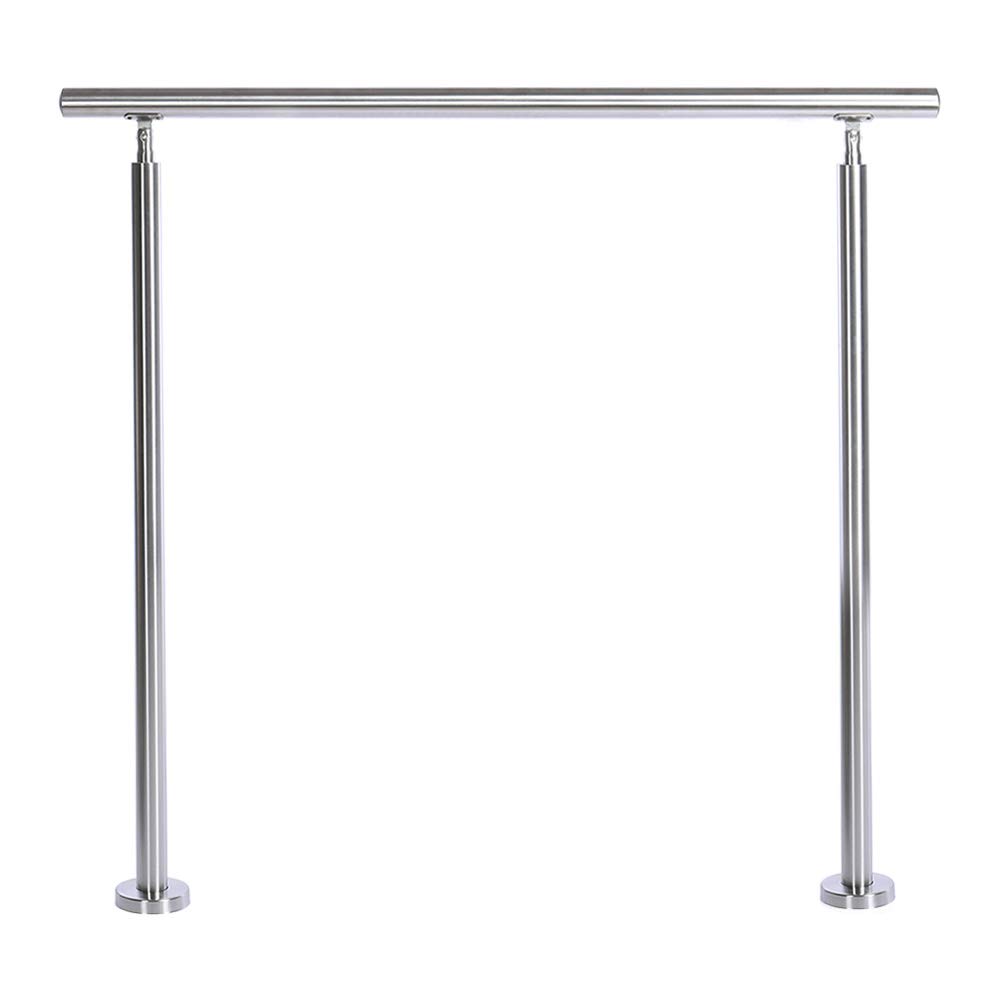 INMOZATA Handrails for Outdoor Steps, 100CM Outdoor Handrail with Installation Kit, Stair Rails Banister Stainless Steel Handrail Safety for Stairs Indoor Outdoor