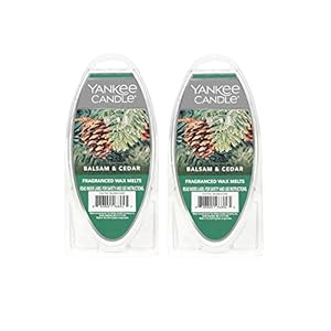 Yankee Candle Lot of 2 Balsam Cedar Fragranced Wax Melts