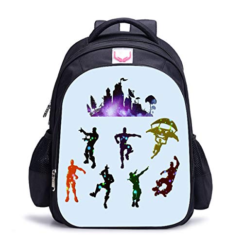 Sac à dos d'école garçons filles noir M rigide et durable