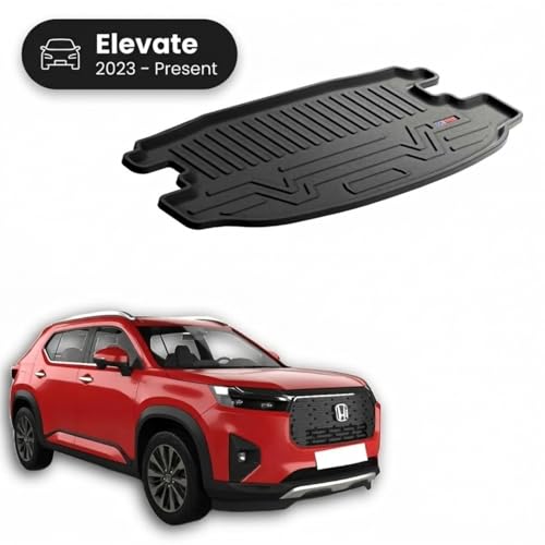 Image of 3D TPE Car Boot Mat for Elevate (2023 Onwards) Custom Fit, Heavy Duty & Anti-Slip Boot Mat | All Weather Resistant, Waterproof & Dustproof Trunk Liner, Car Dicky Mat for Elevate