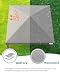 Quictent Pavillon 3x3m Faltpavillon mit 4 Seitenteilen, Wasserdicht Gartenpavillon mit Rolltasche,Partyzelt Gartenzelt für Fest und Flohmarkt,Grau