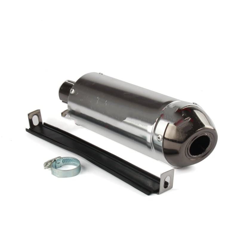 Escape Moto Tubo Silenciador 28mm para Motocicleta, Abrazadera Tubo Escape, 110cc, 125cc, 150cc, Quad Bike Dirt ATV, Tubo Escape Moto Tubo Escape Silenciador