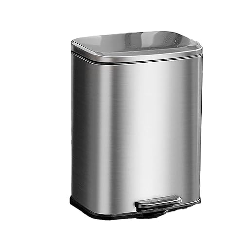 Miniatura 2 de Contenedor de basura De Pie De Cesto De Basura para Baño Sellado, Cubo De Basura De Scero Inoxidable para El Hogar, Bajo Ruido, Elevación Lenta,