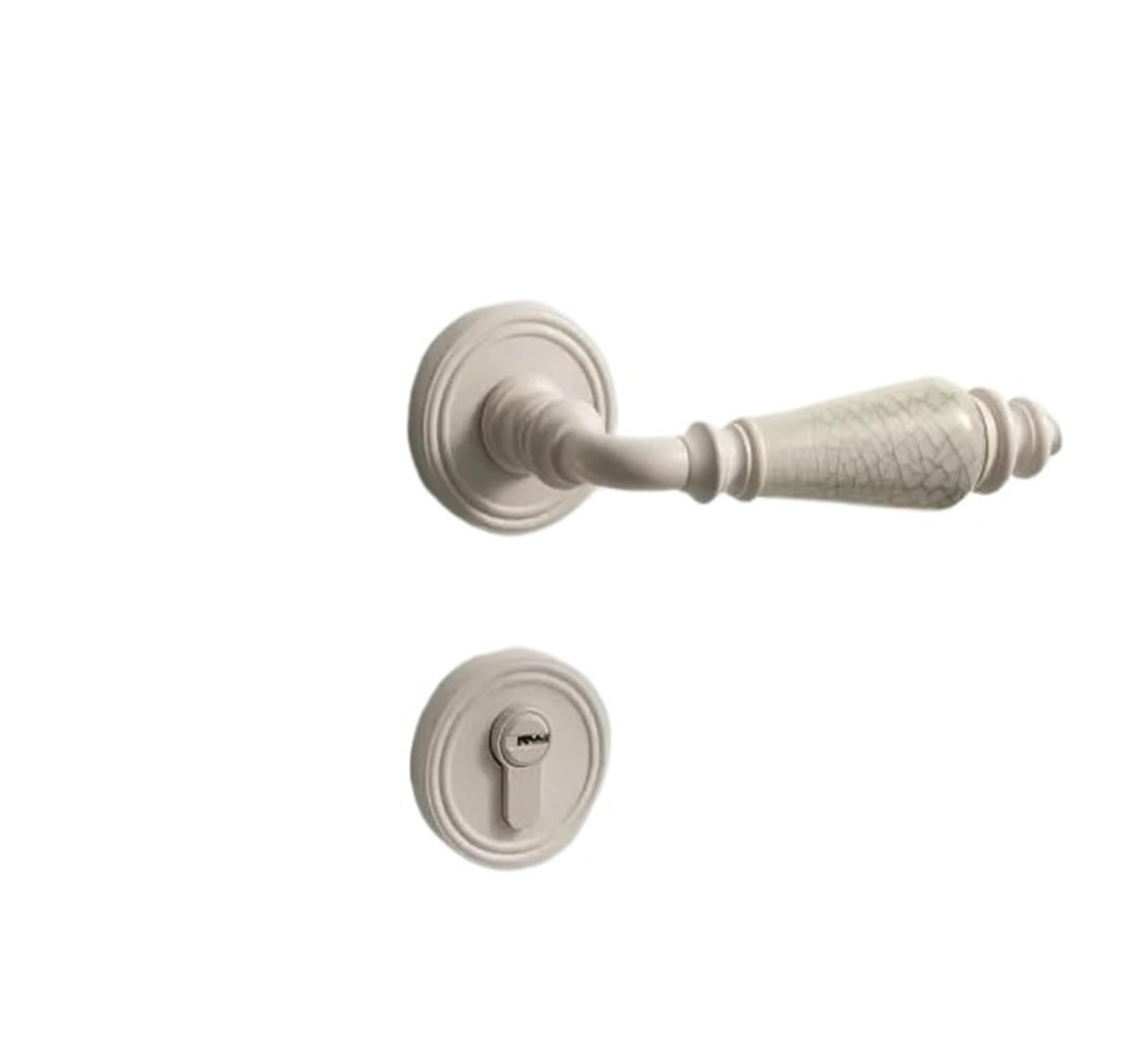 BSAXITHZB Silent Door Lock Handle Bedroom(White-Silent Lock)