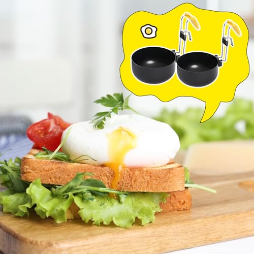 Eierkocher aus Edelstahl Pochierter Eiermacher Egg Cooker Zusammenklappbarer Eierkocher zum Aufhängen antihaftbeschichtete Eierpochierer für perfekt gekochte Eier für Küchenwerkzeug – Bild 8