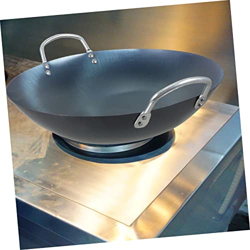 Wok de hierro azul grueso Ciieeo antiadherente redondo miniatura 3