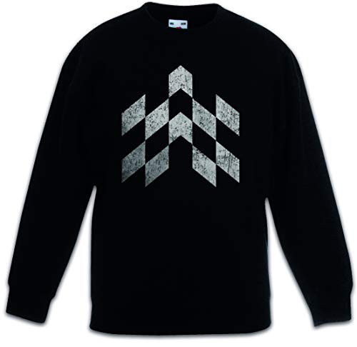 Sweat enfant drapeau à damier noir idéal pour l'école et les loisirs en plein air
