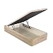 PIKOLIN, canapé abatible de almacenaje Color Natural 90x190, Servicio de Entrega Premium...