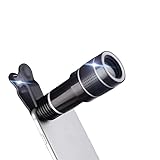 Lente teleobjetiva de foco longo 20X para iPhone e Android, lente de câmera de celular com zoom com clipe de telefone para tirar fotos, vídeos, tirar fotos de longa distância, viagens