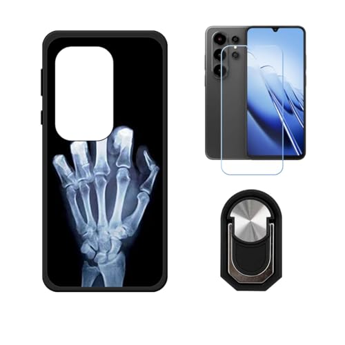 BMPNLSZ �K�pBlackview Wave 10�p+HD�����K���X�ɓK�����ėpTPU�P�[�X�A�V���J�Q���P�[�X�o���p�[�ی�o�b�N�P�[�X-�ɓK����9�d�x�X�N���C�u�h�~�X�N���[���v���e�N�^(6,88") + ���O���\�Ŕėp�I��360�x��]�\�ȃX�e���g