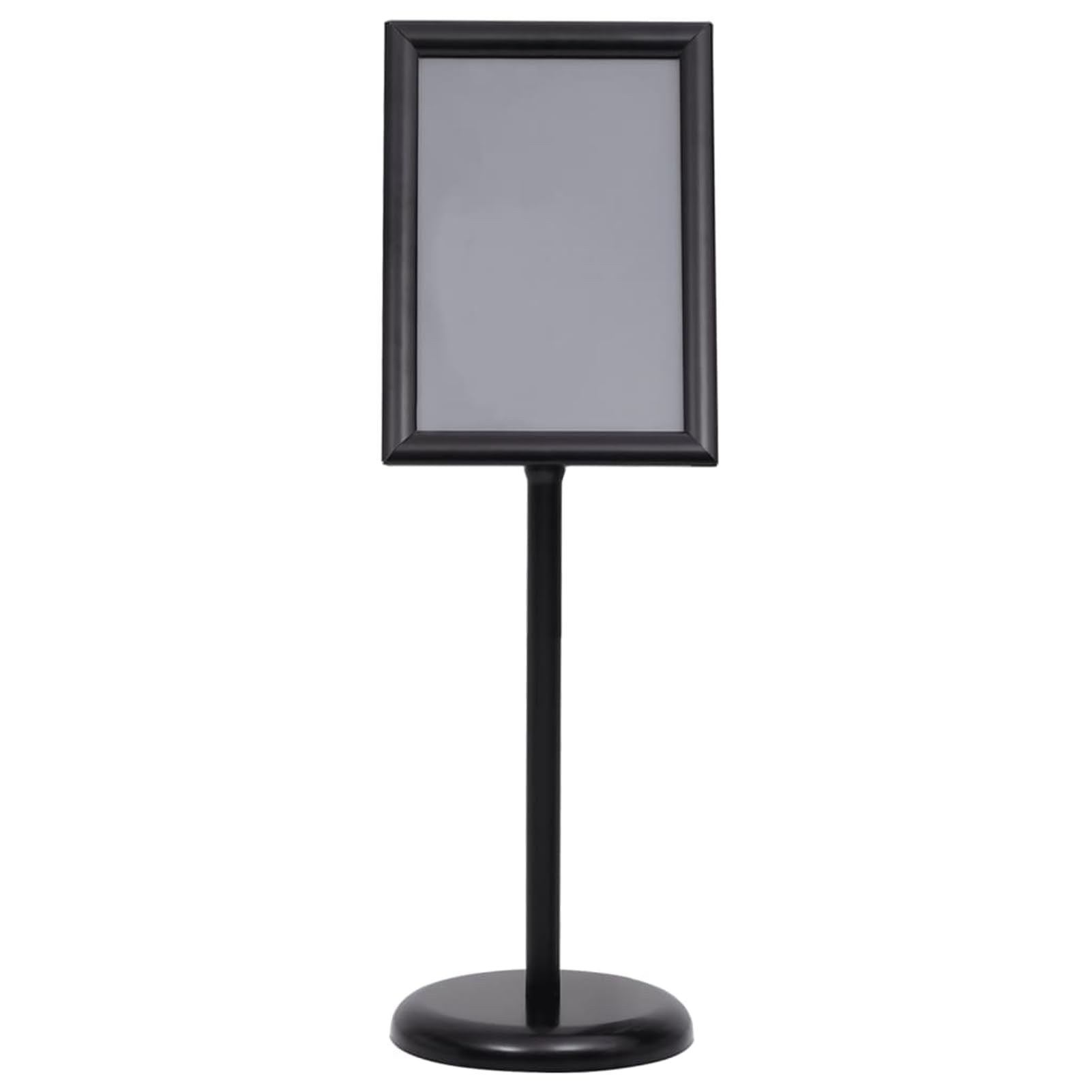 Kundenstopper Plakatständer A3, Aluminiumlegierung Schwarz, Höhenverstellbarer Infoständer mit PVC-Folie, für Restaurant Büro Schaufenster Werbung 51206