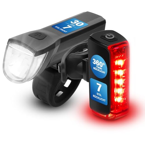 Lampe LED de vélo Fischer 30 lux rechargeable pour ne plus rouler dans le noir