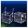 Transparent Acrylic Aquarium Isolation Box - Single & Double Grid Fry Breeding Tank for Fish Hatcheries(Hook)