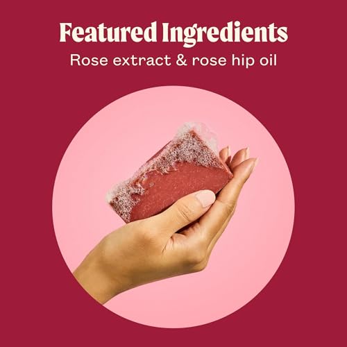 JUKEBOX Soap,Rose Hips Don\'t Lie Scent, Natural Bar Soap for Women, Cold Process, Bath Soap, No Harmful Ingredients, All Skin Types, Rose, Praline, Lemon Zest-a Dr. Squatch Brand-4.5oz, 3 Pack